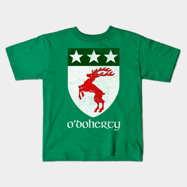 O'Doherty  / Vintage Style Crest Coat Of Arms Design Kids T-Shirt by feck!